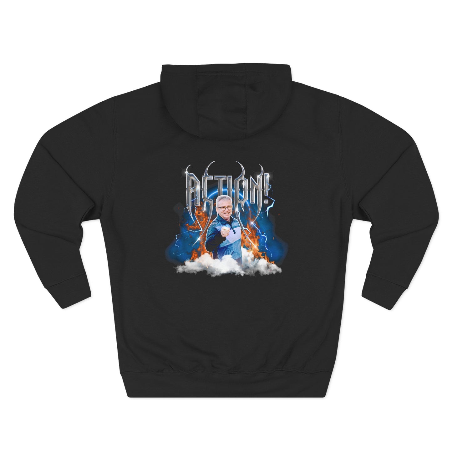 Hoodie Action! «Heavy Metal» double face Édition Limitée
