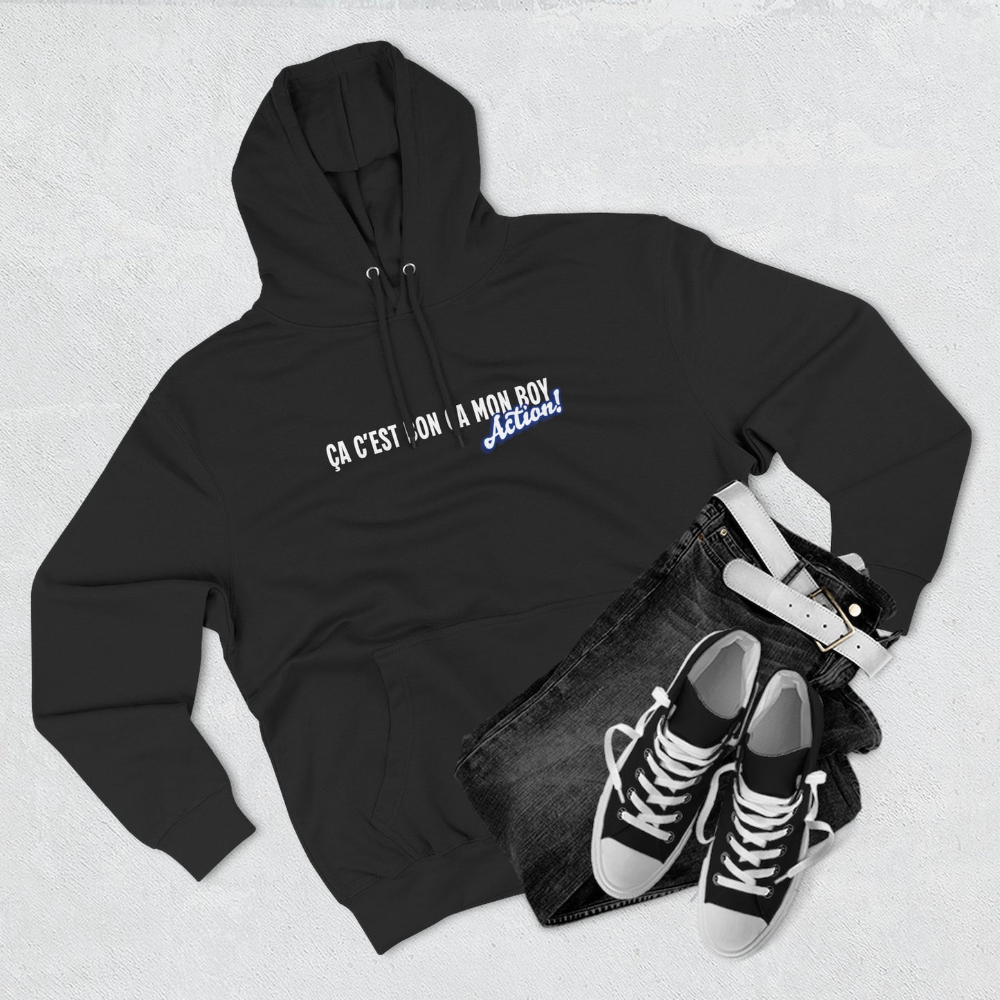 Hoodie Action! «Heavy Metal» double face Édition Limitée