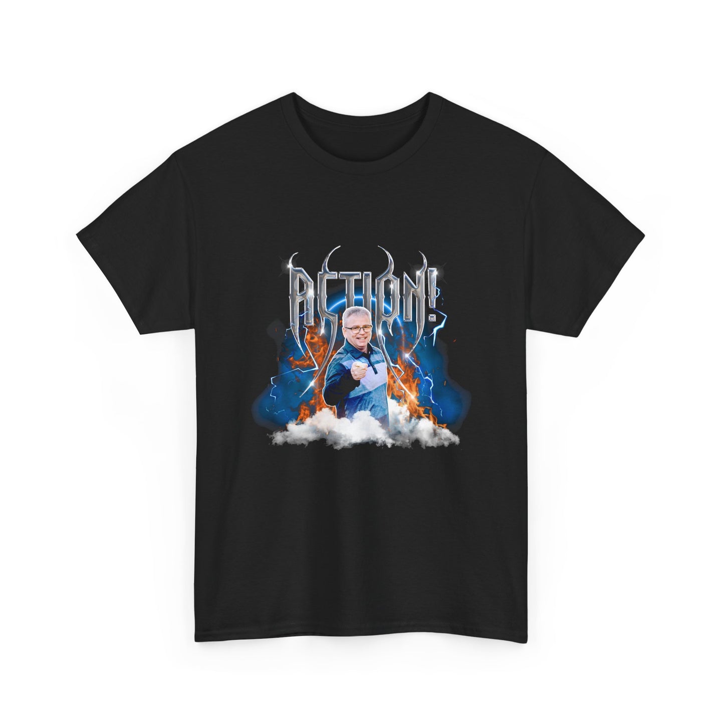 T-shirt unisexe Action! « Heavy Métal » Édition Limitée